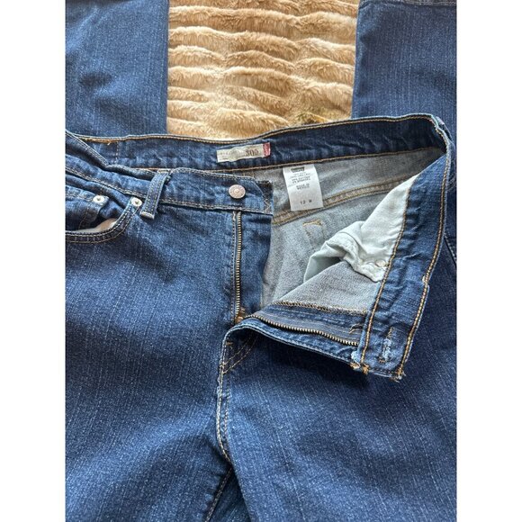 Levis 505 Relaxed Fit Womens Jeans Size 12M Medium Wash Denim Straight Leg USA M - Picture 9 of 10